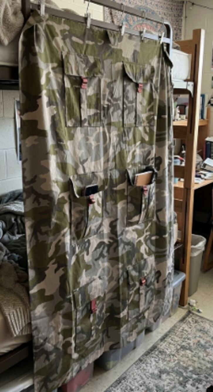 The Company Store Camo Canvas Curtain/Utility Organizer